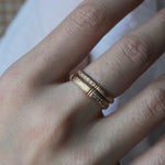 GERMEDEUR / Column Ring N Brown Diamond