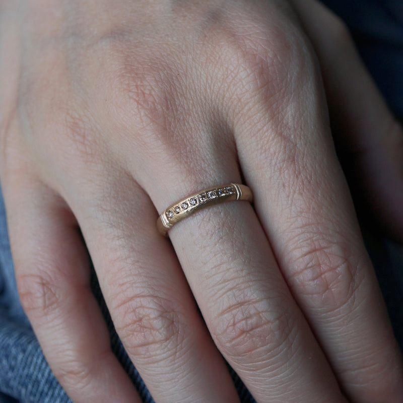 GERMEDEUR / Column Ring N Brown Diamond