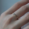 O-san only/GERMEDEUR Round Stacking Ring Cobalt Spinel Resize to #9