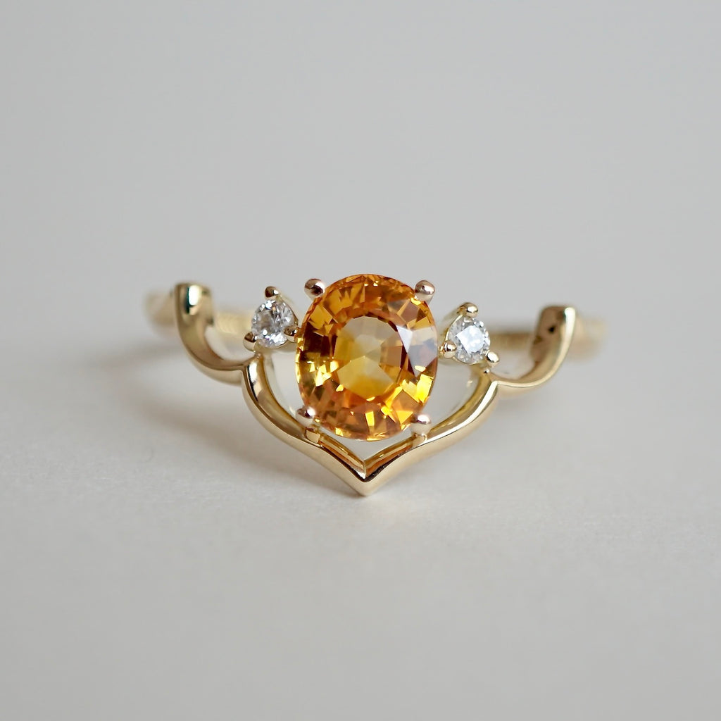 Kagann / Moroccan Taj ring イエローサファイア