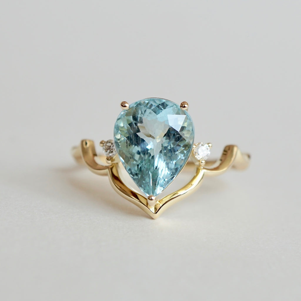 Kagann / Moroccan Taj ring アクアマリン