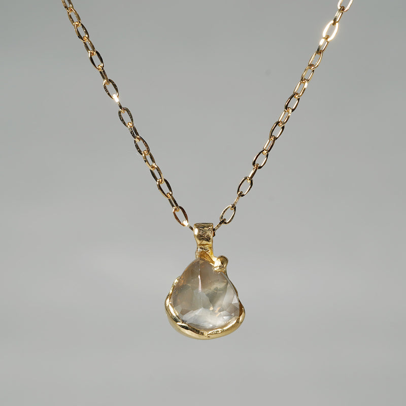 [-1/26 limited] Boron / Diamond K18 Necklace 24N-05