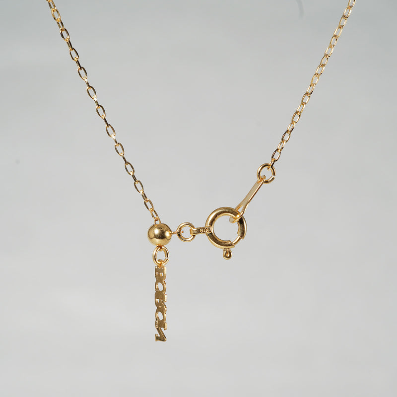 [-1/26 limited] Boron / Diamond K18 Necklace 24N-05