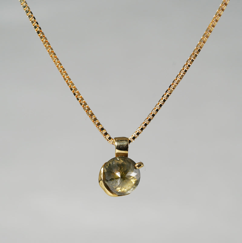 [-1/26 limited] Boron / Diamond K18 Necklace 20N-024