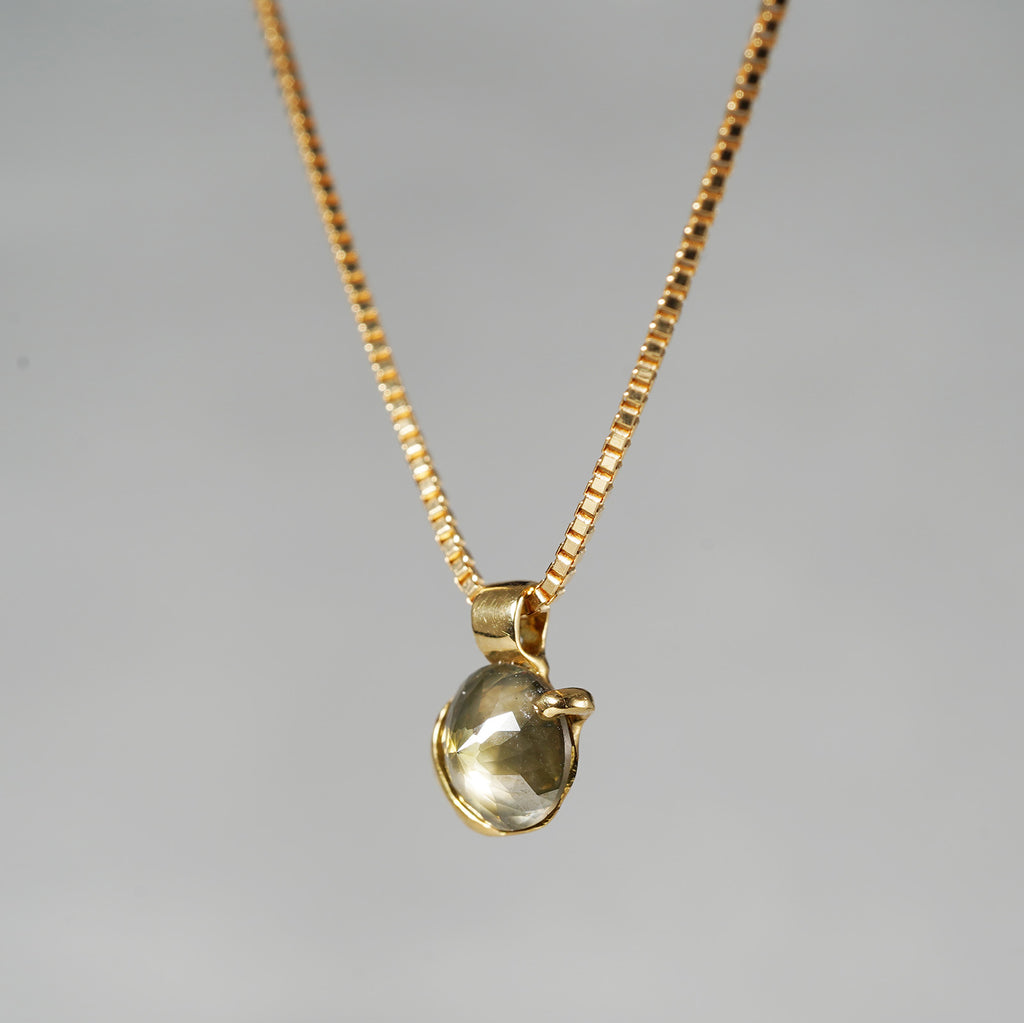 [-1/26 limited] Boron / Diamond K18 Necklace 20N-024