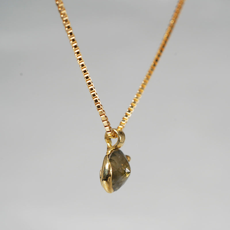 [-1/26 limited] Boron / Diamond K18 Necklace 20N-024