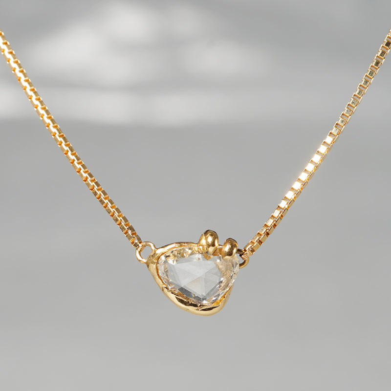 [-1/26 limited] Boron / Diamond K18 Necklace 20N-025