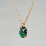 [-1/26 Limited] Boron / Emerald K18 Necklace 20N-02