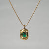 [-1/26 Limited] Boron / Emerald K18 Necklace 20N-02