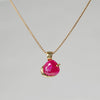 [-1/26 Limited] Boron / Ruby K18 Necklace 20N-04