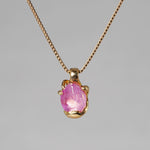 [-1/26 Limited] Boron / Rough Sapphire K18 Necklace 20N-06