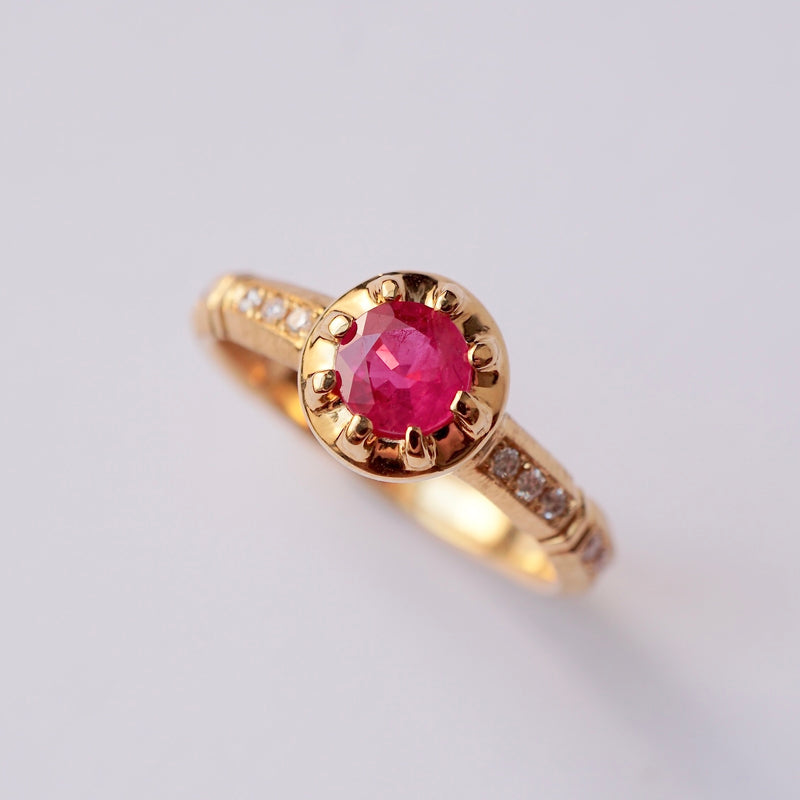 GERMEDEUR / Queen Eternity Ring Ruby