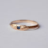 GERMEDEUR / Round Stacking Ring Cobalt Spinel