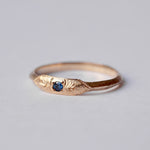 O-san only/GERMEDEUR Round Stacking Ring Cobalt Spinel Resize to #9