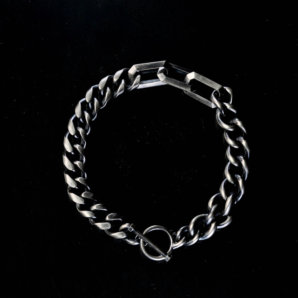 デマゴーグ　ブレスレット GERMEDEUR / Octagon Chain Bracelet SV（燻仕上げ） – Fuligo