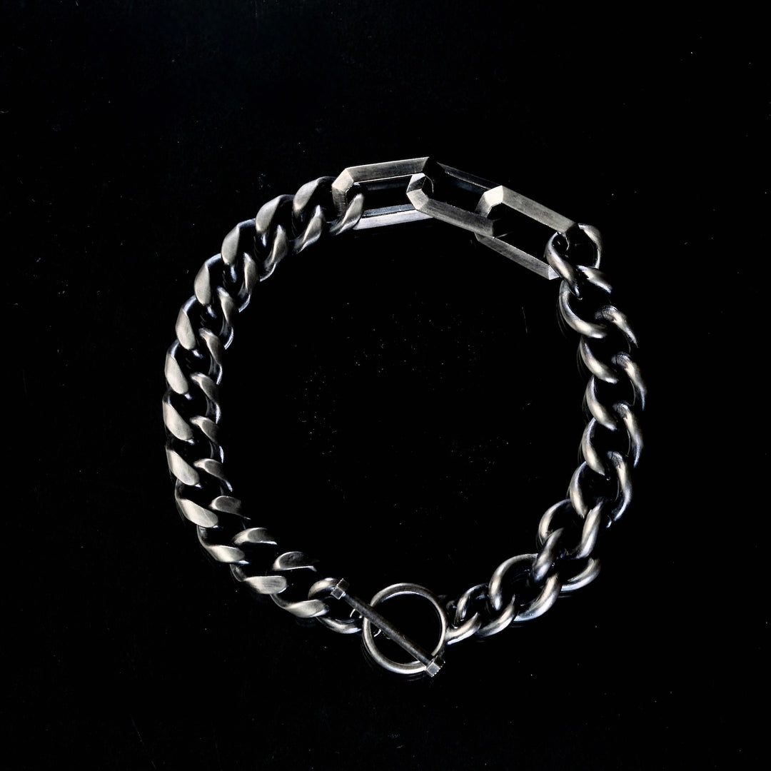 GERMEDEUR / Octagon Chain Bracelet SV（燻仕上げ） – Fuligo