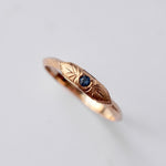 GERMEDEUR / Round Stacking Ring Cobalt Spinel