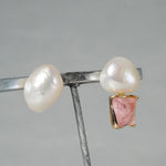 [-1/26 limited] Boron / Tourmaline, Baroque Pearl Pierce 24p-24