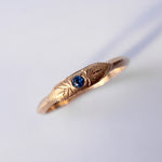 GERMEDEUR / Round Stacking Ring Cobalt Spinel