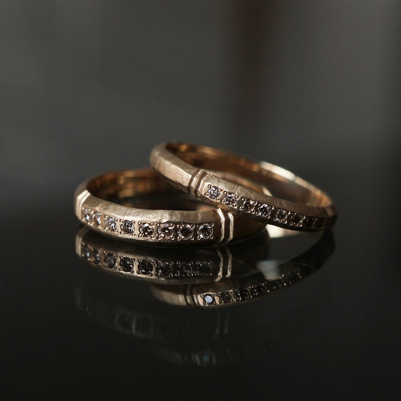 GERMEDEUR / Column Ring N Brown Diamond