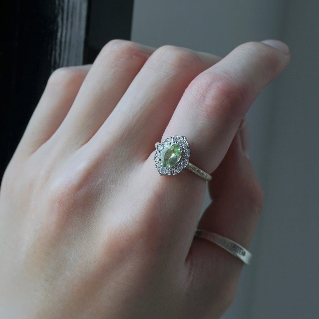 Kagann / Moroccan Flora ring ミントガーネット