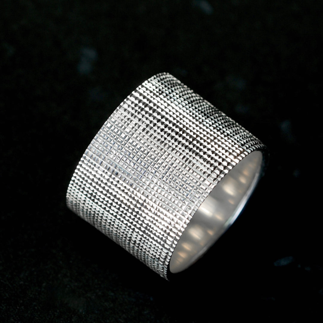 GERMEDEUR / Two Tone Precious Ring Gray Diamond – Fuligo / Fuligoshed
