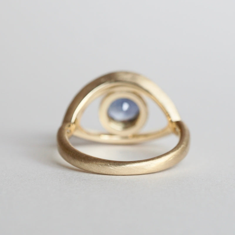 Kagann / Evil eye リング サファイア #13 – Fuligo / Fuligoshed