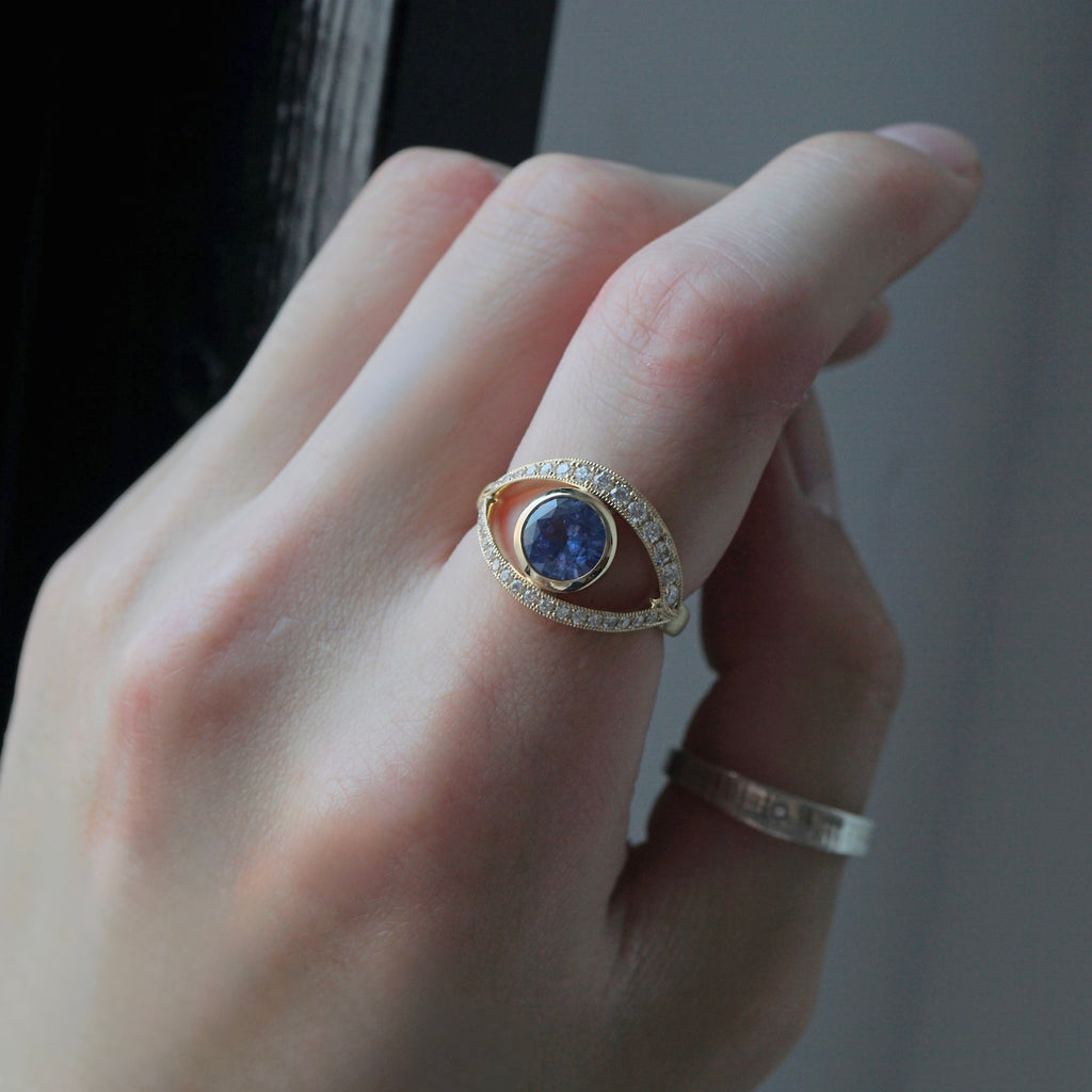 Kagann / Evil eye リング サファイア #13