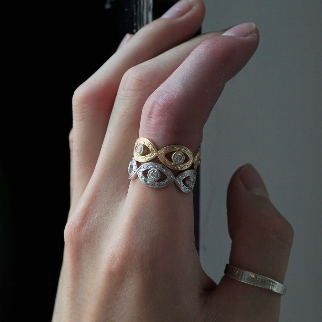 Kagann / Evil eye full eternity ring