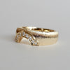 Kagann / Moroccan band ring K18YG（筋彫り）