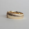Kagann / Moroccan band ring K18YG（筋彫り）