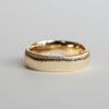 Kagann / Moroccan band ring K18YG（筋彫り）