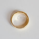 Kagann / Moroccan band ring K18YG（筋彫り）