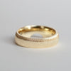 Kagann / Moroccan band ring K18WG×K18YG（筋彫り）