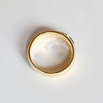 Kagann / Moroccan band ring K18WG×K18YG（筋彫り）