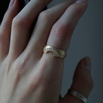 Kagann / Moroccan band ring K18YG（星留め）