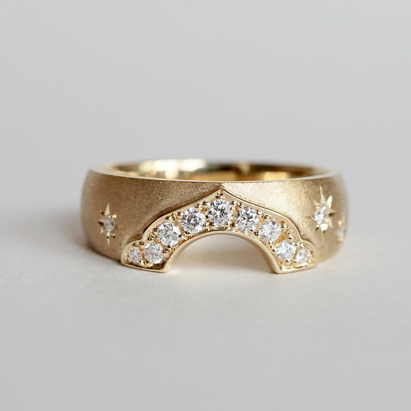 Kagann / Moroccan band ring K18YG（星留め）