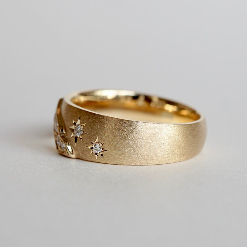 Kagann / Moroccan band ring K18YG（星留め）
