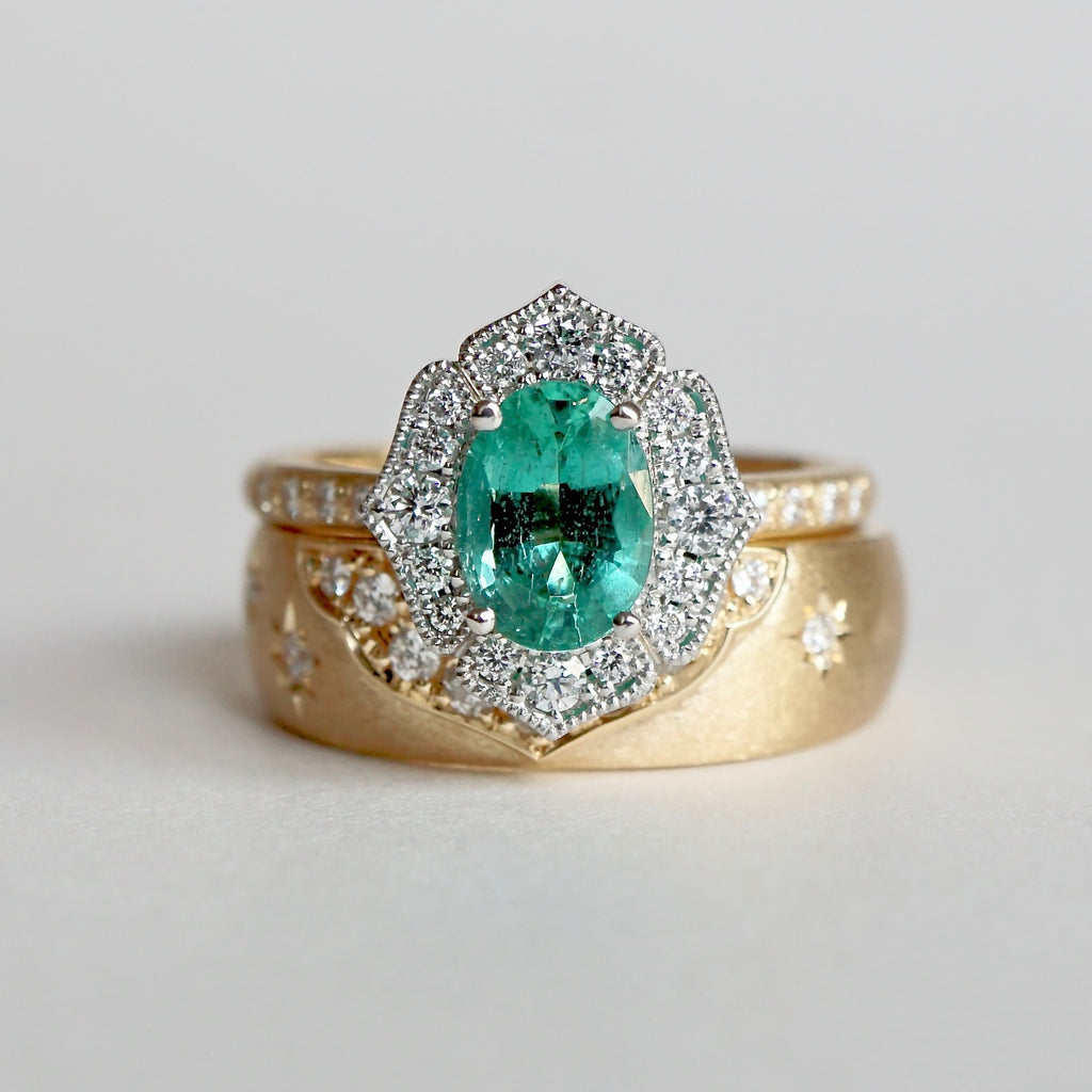Kagann / Moroccan band ring K18YG（星留め）