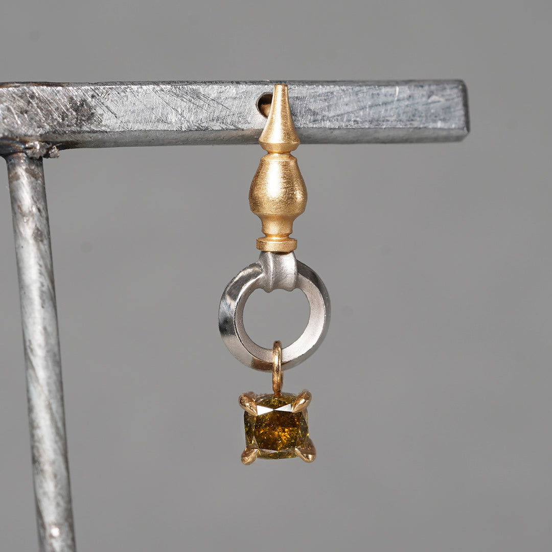 小物・アクセサリー KANE 7/26 限定】KANOE / Spindle Charm Earring OAK-PSDCM-YGPT-7-15ZA