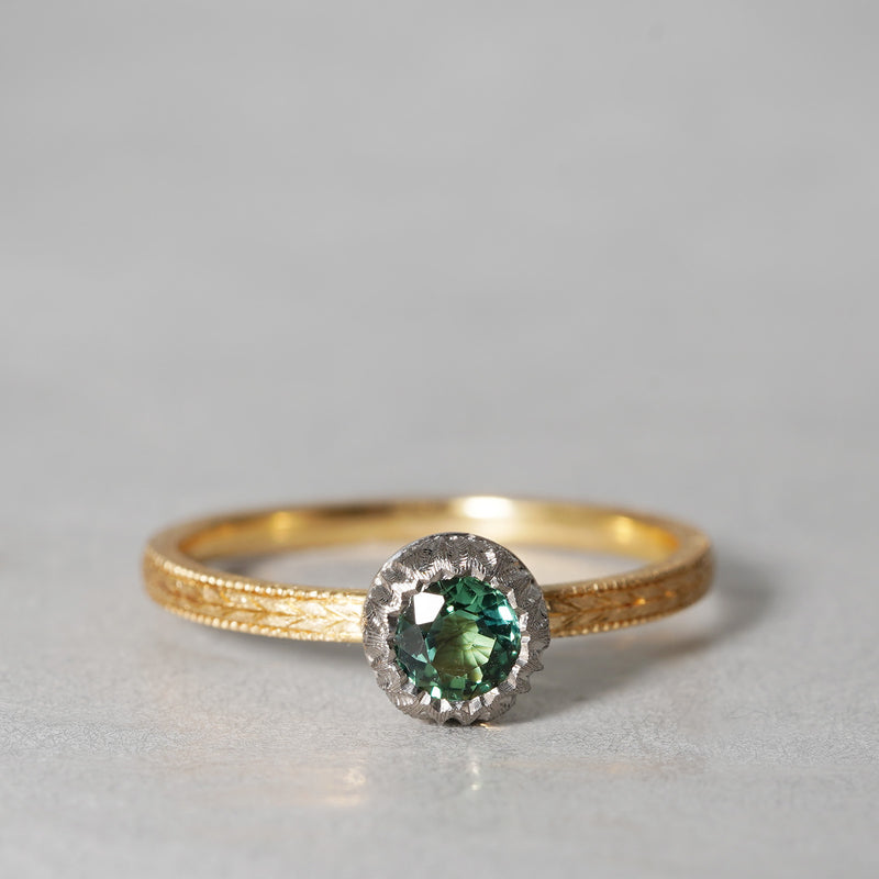 [-2/24 limited] Siena / Green Tourmaline Ring 2209-18