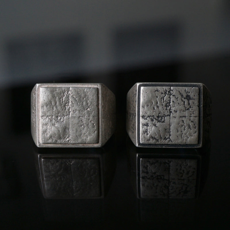 kagari yusuke × GIFTED / wall crack ring  (stamp) SV