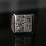 kagari yusuke × GIFTED / wall crack ring  (stamp) SV