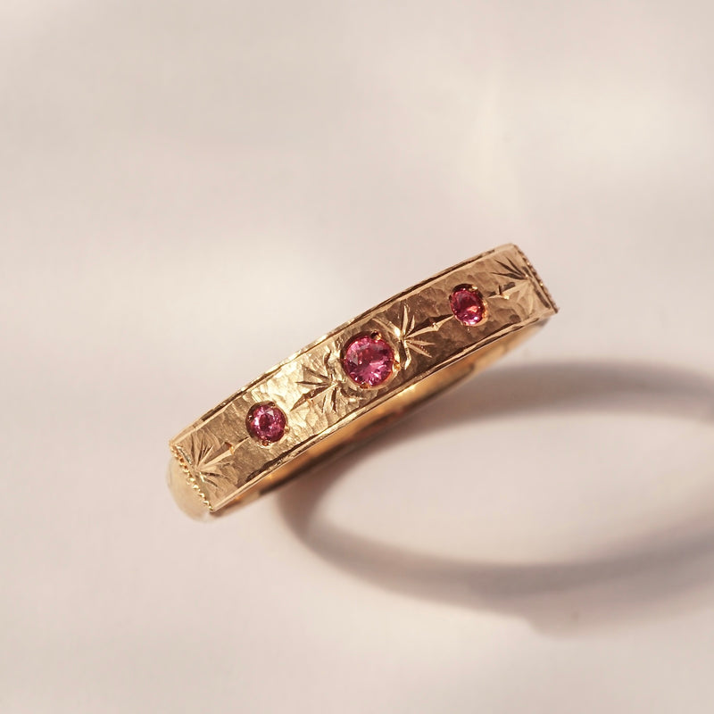 GERMEDEUR / Flat Ring Pink Spinel