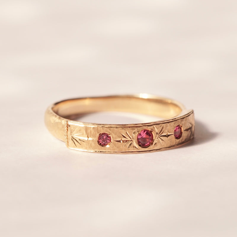 GERMEDEUR / Flat Ring Pink Spinel