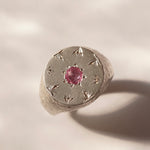 GERMEDEUR / Aegis Signet Ring Rose Cut Sapphire