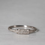 [-2/24 limited] Siena / English Ring Crectangle K18WG 2402-002