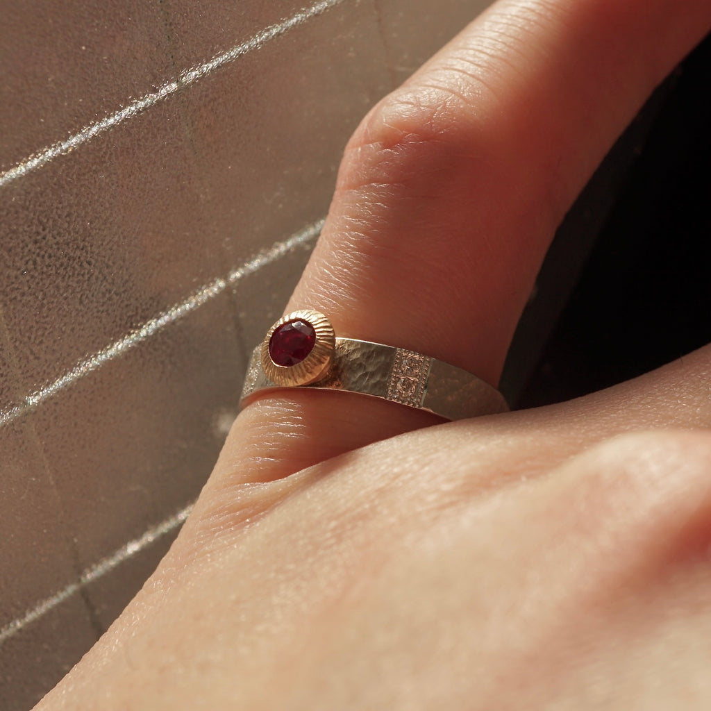 GERMEDEUR / Cronus Ring Ruby