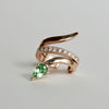 Kagann / Snake earcuff グリーントルマリン（右耳用）