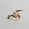 Kagann / Snake earcuff グリーントルマリン（右耳用）